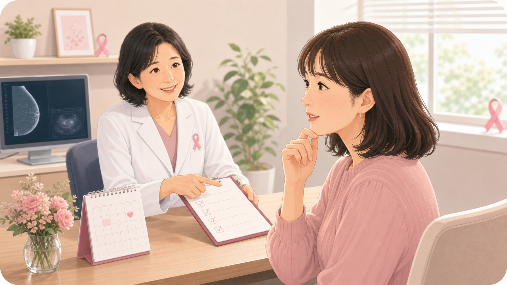 乳腺外科を受診するタイミング